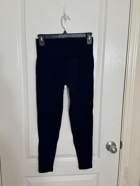 Splits59 Navy High Rise Athleisure Yoga Pants Seamless Leggings M/L